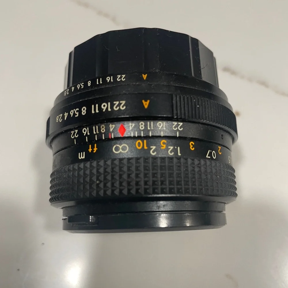 Fujica STX-1 35mm SLR Analog Camera Body with Toyo Optics 28mm Lens
